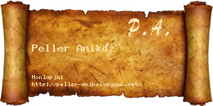 Peller Anikó névjegykártya